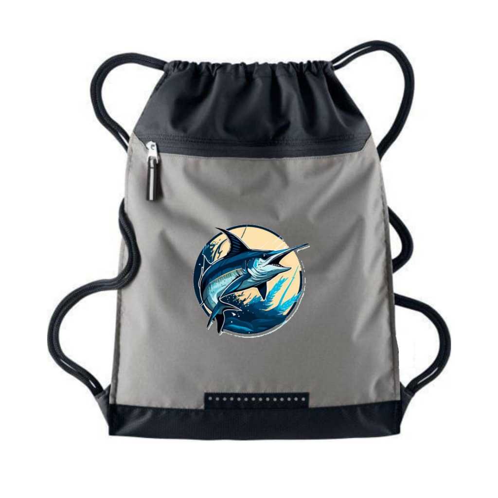 Tas Serut Anti Air pria string bag Selempang  Ransel Pancing Mancing Ikan Marlin - Ransel mancing pr