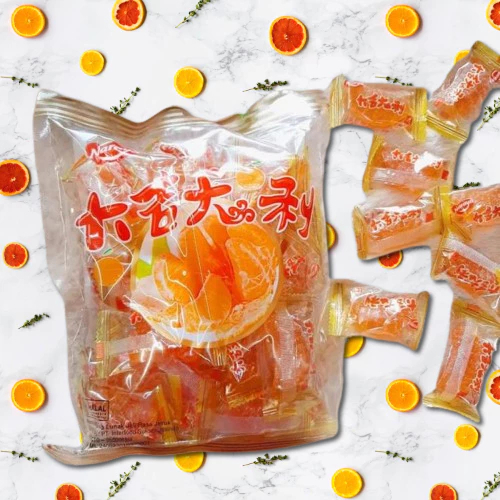 

Permen Jelly Bentuk Jeruk Mandarin 500 Gram gr Naraya Orange Soft Candy Lunak Rasa buah halal Manisan nanas jagung