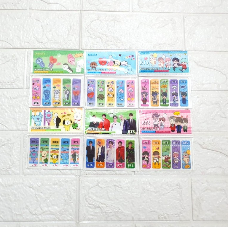 

Stick Note Plastik Hologram BT KOREA/ Pembatas Buku