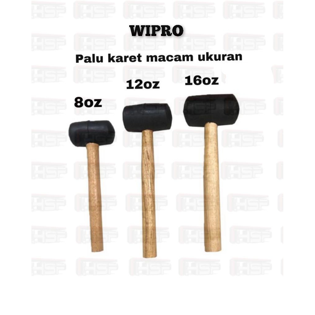 WIPRO PALU KARET BERBAGAI UKURAN