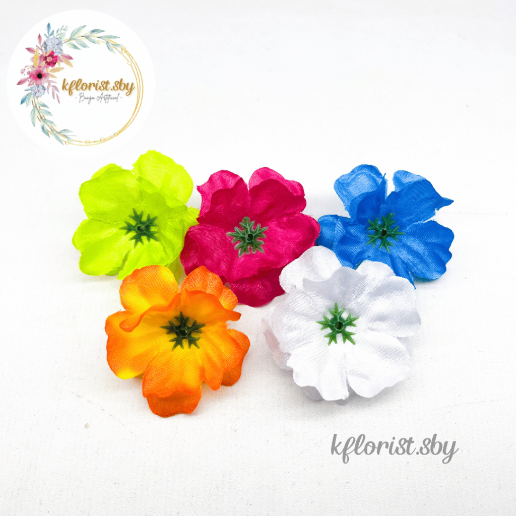 Kuntum Bunga Suyok Bunga Papan Artificial Kacapiring Kecil Dekorasi Hantaran Mahar Wedding (100 Pcs)