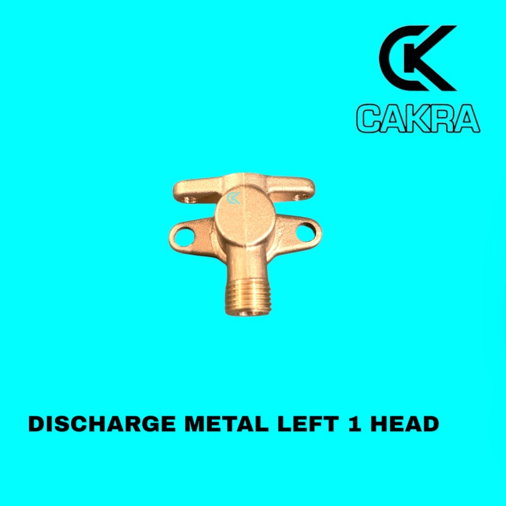 CK Discharge metal Left Kiri 1 Head Sparepart Mesin Sprayer Semprot Pompa hama TU26