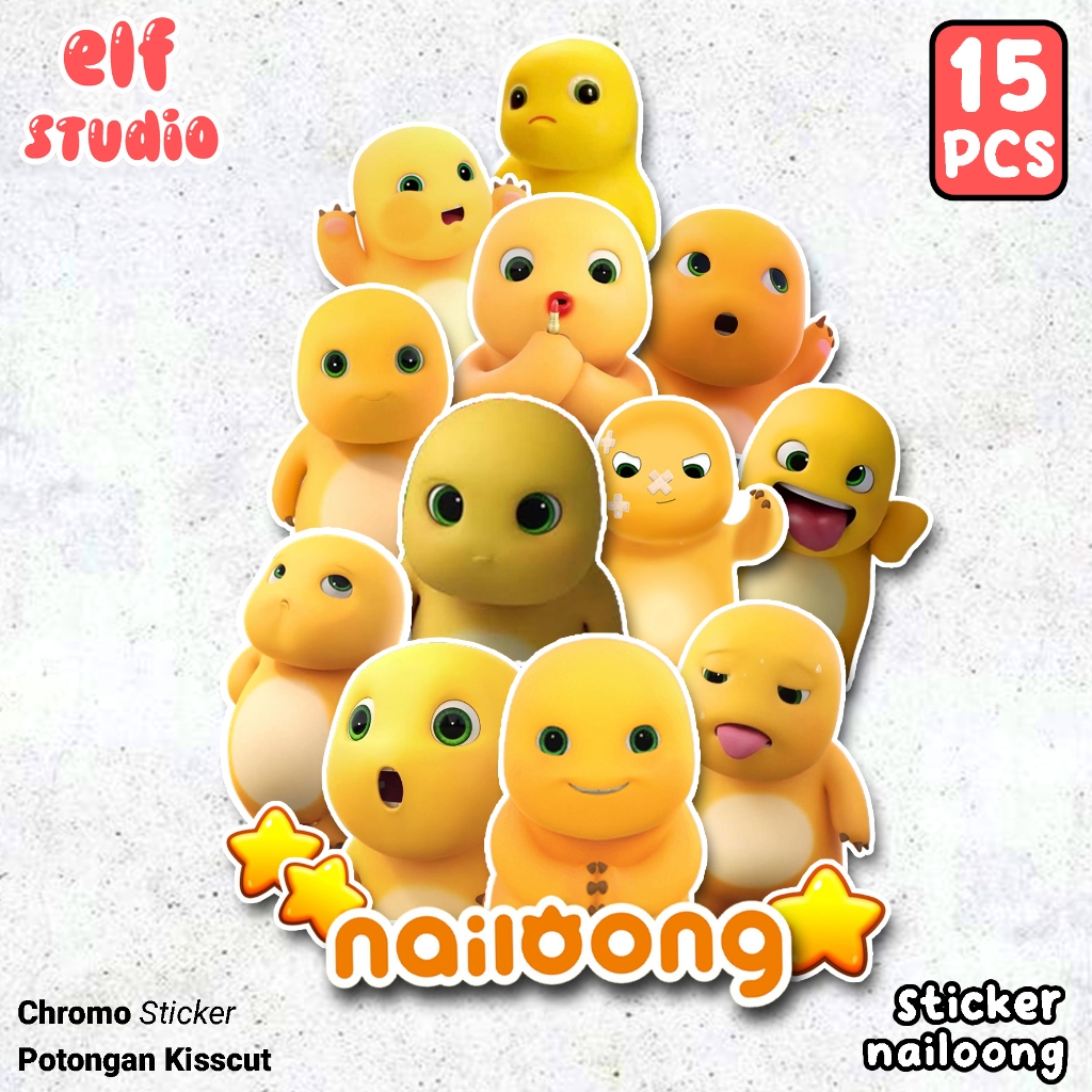 

Stiker Dino Kuning Sticker Nailong Kartun Planner DIY Scrapbook Journal Nailoong