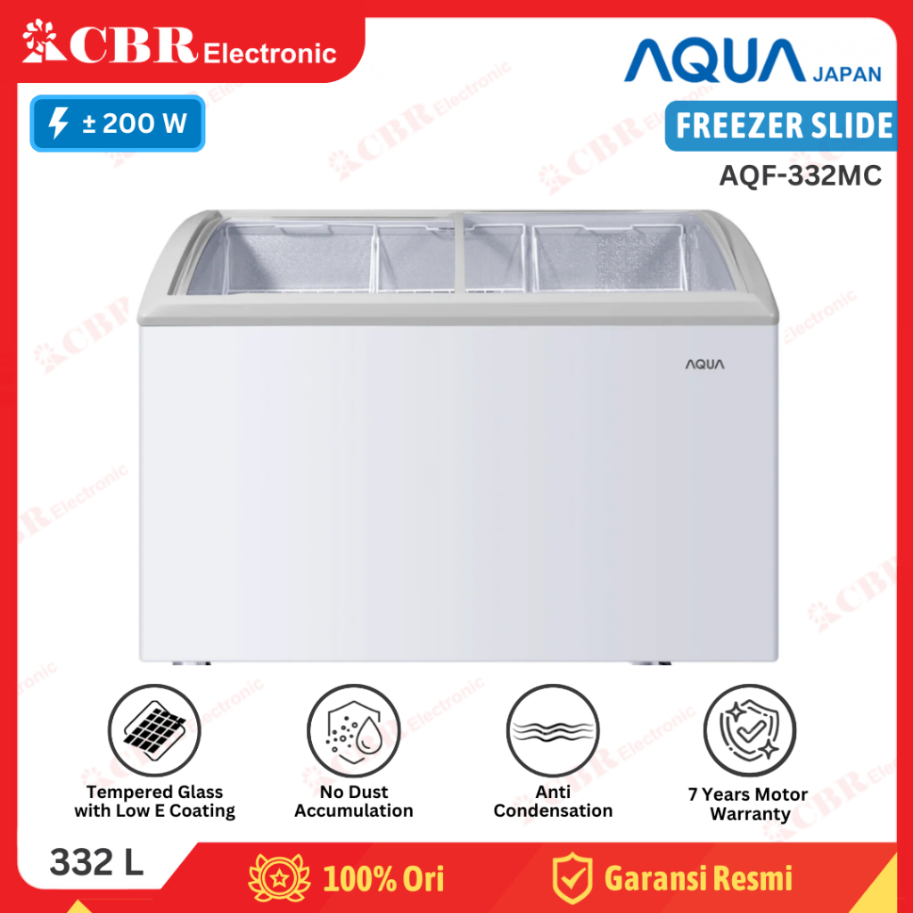 FREEZER SLIDE AQUA AQF-332MC (Sliding Freezer) 332L