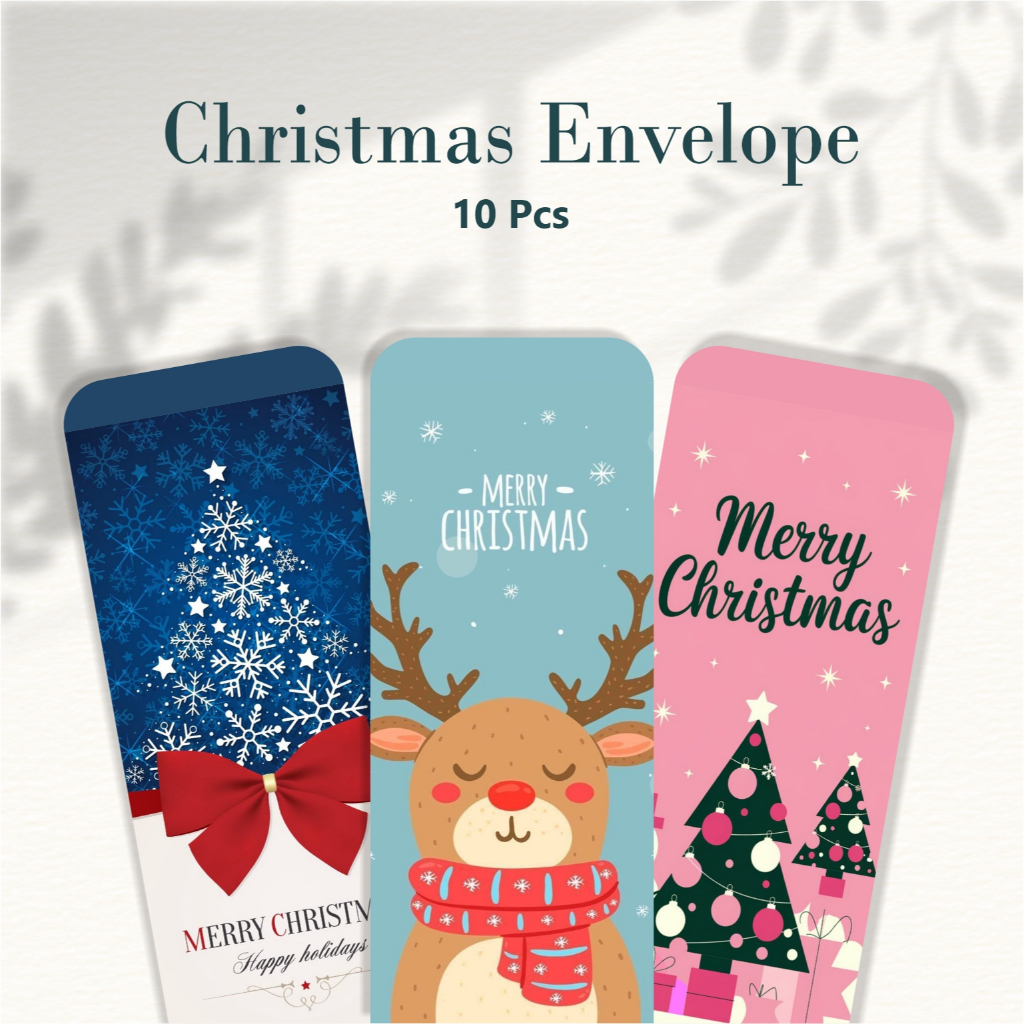 

(ISI 10 PCS) Amplop Natal Ukuran Besar Bisa Pilih Motif / Christmas Envelope