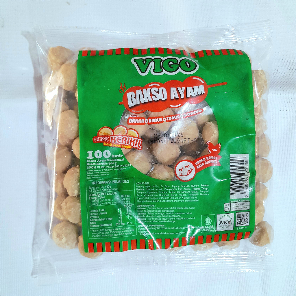 

VIGO bakso ayam kerikil 500gr