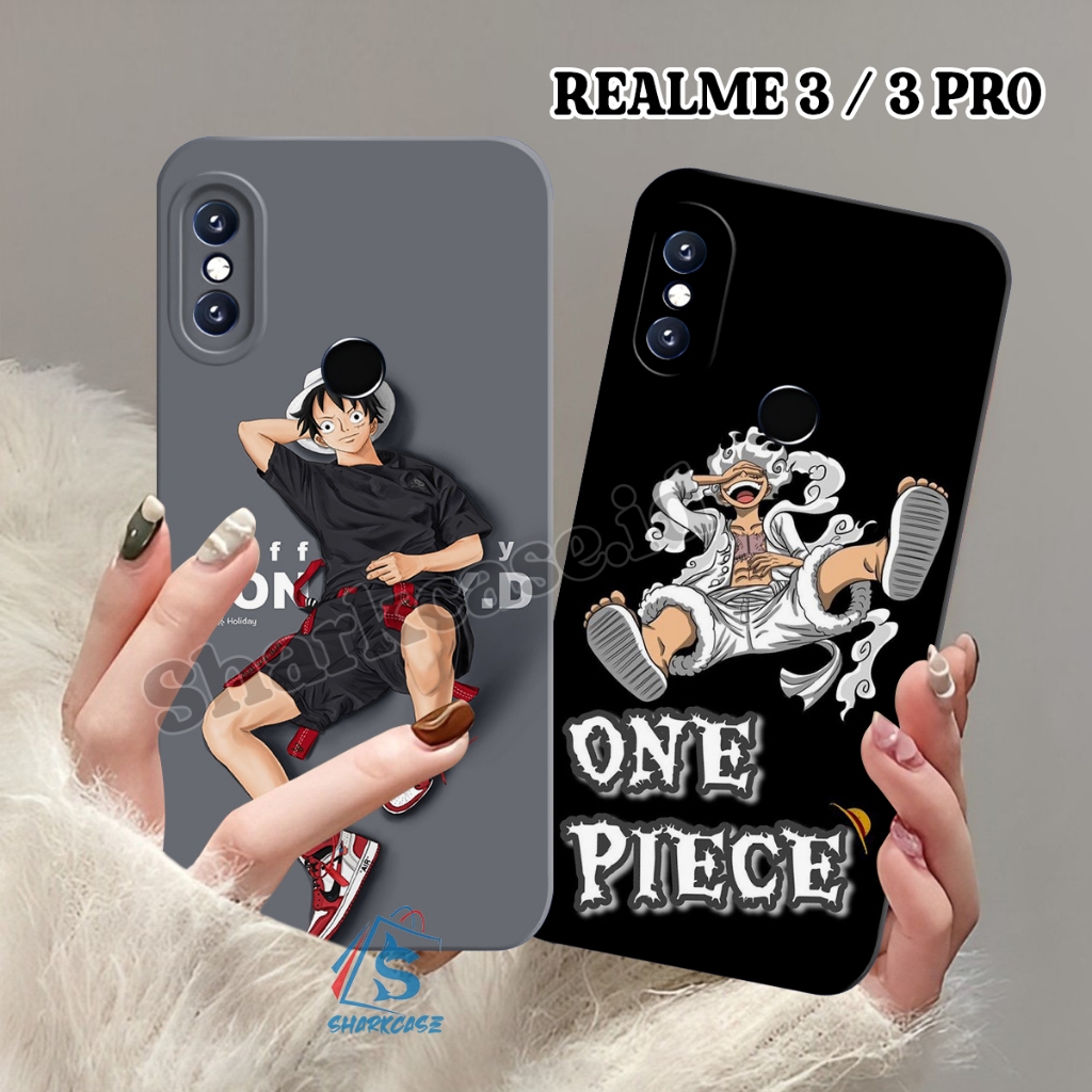 Case Realme 3 / 3 PRO / 5 PRO / 5 / 5i / 5s / C3 / C2 / C1 Motif Anime One Piece Gear Luffy Terbaru 