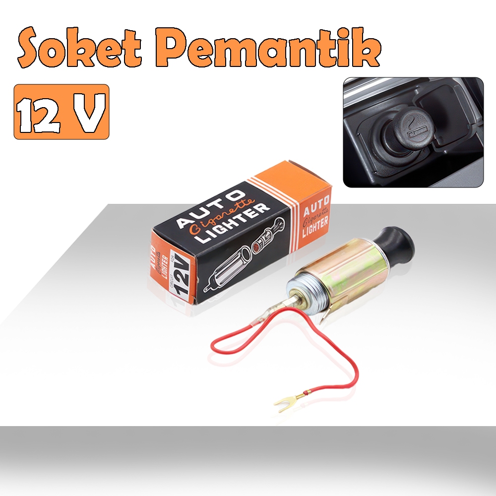 Soket Pemantik Konduktor Mudah Panas Portable Soket Pemantik Mobil Handle Tahan Panas Anti Karat