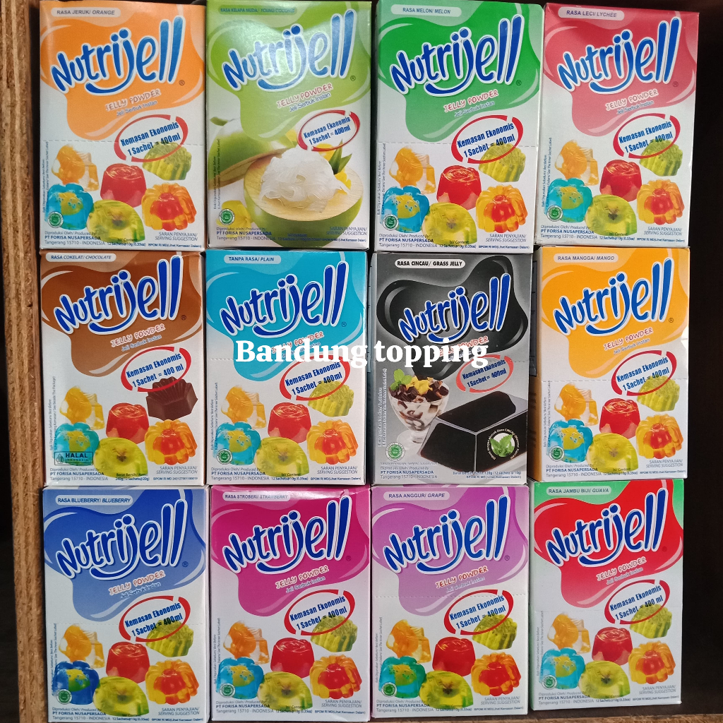 

Nutrijell Per Box aneka rasa isi 12s