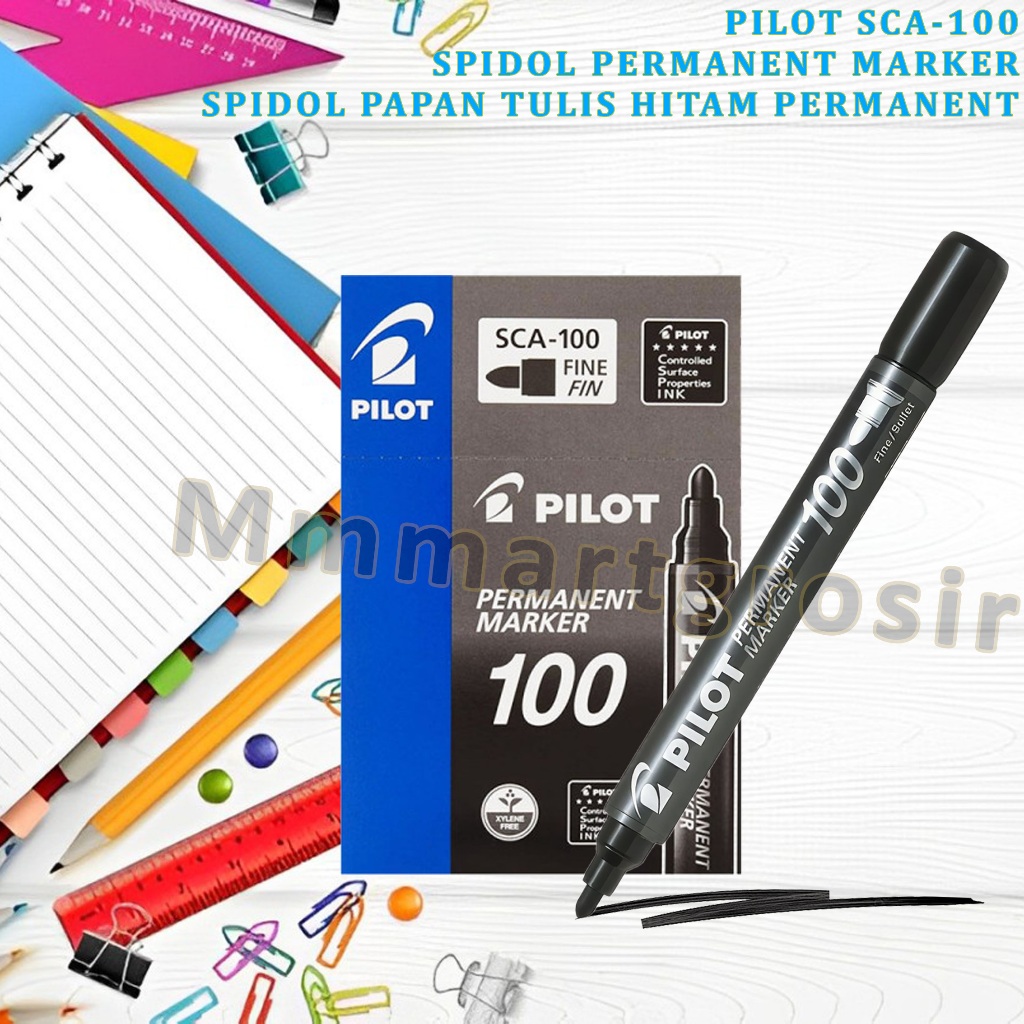 

Pilot / Spidol Permanent Marker / Spidol Papan Tulis Tinta Hitam / SCA-100
