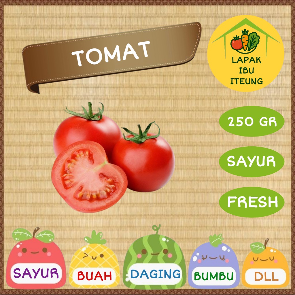 

TOMAT INSTAN BANDUNG1/4KG 250GR SEGAR FRESH SAYUR SAYURAN PASAR