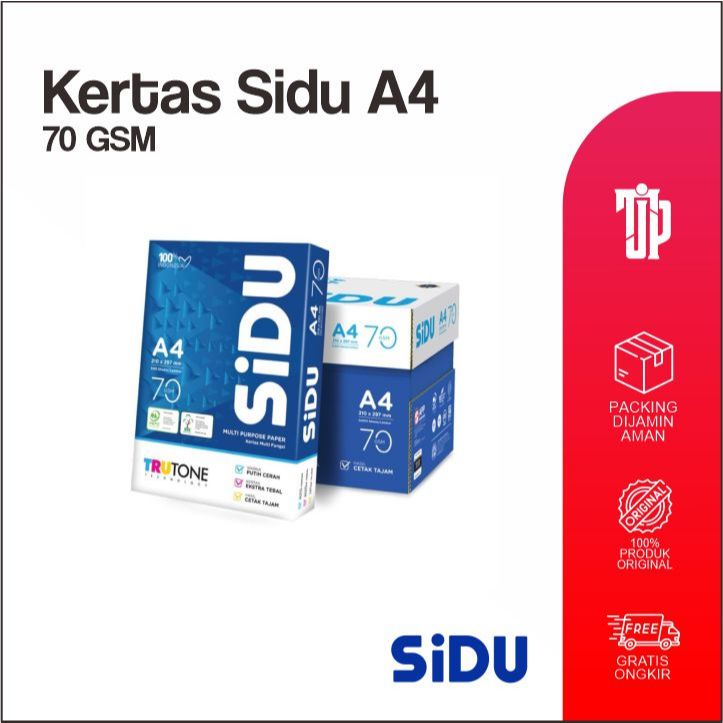 

Kertas HVS SIDU A4 70 GSM DUS