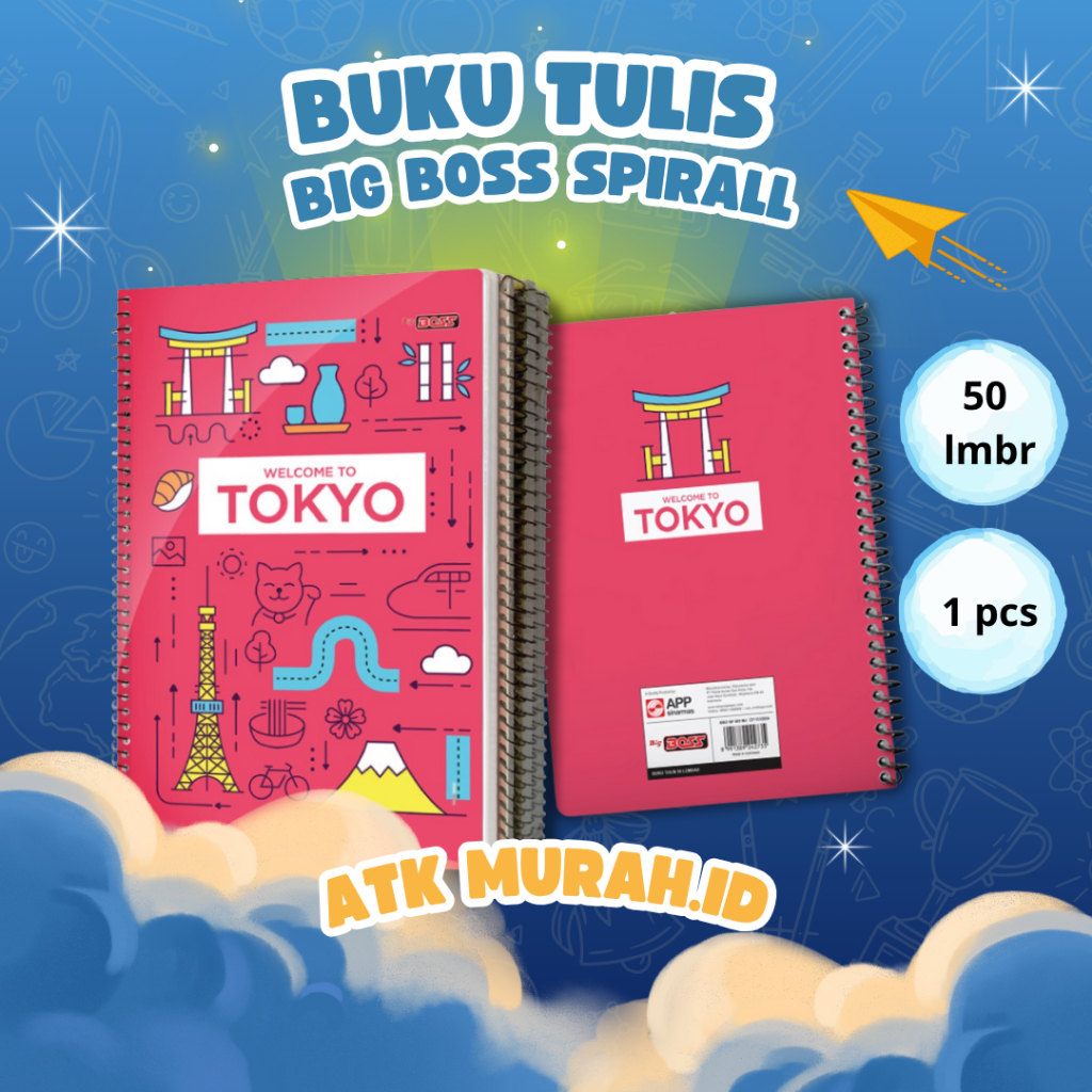 

[GB] BUKU TULIS SPIRAL 50 BIG BOSS (0014507)