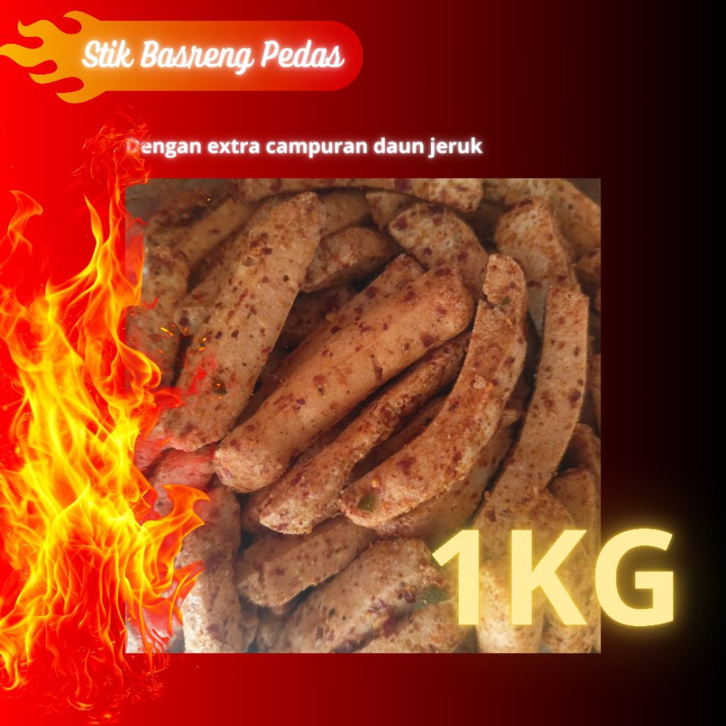 

Basreng pedas daun jeruk 1KG