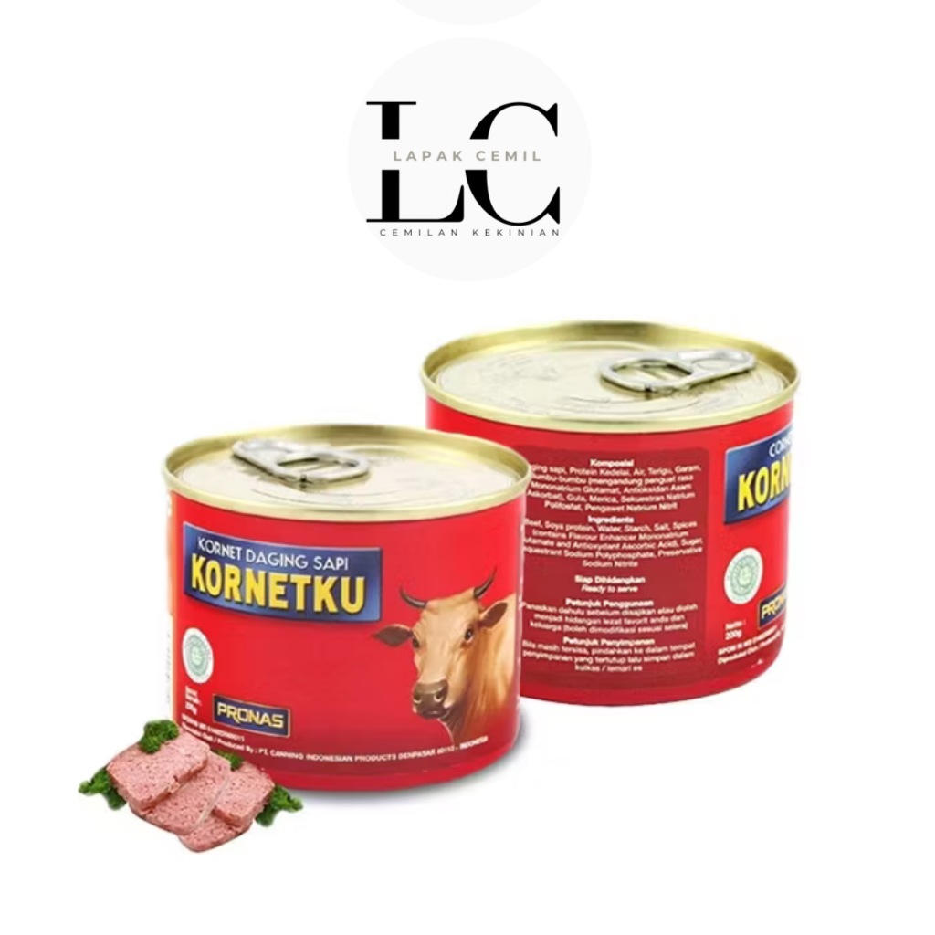 

Pronas Kornetku Corned Beef 200gr / Corned Beef/ Kornet Sapi/ Kornet Pronas