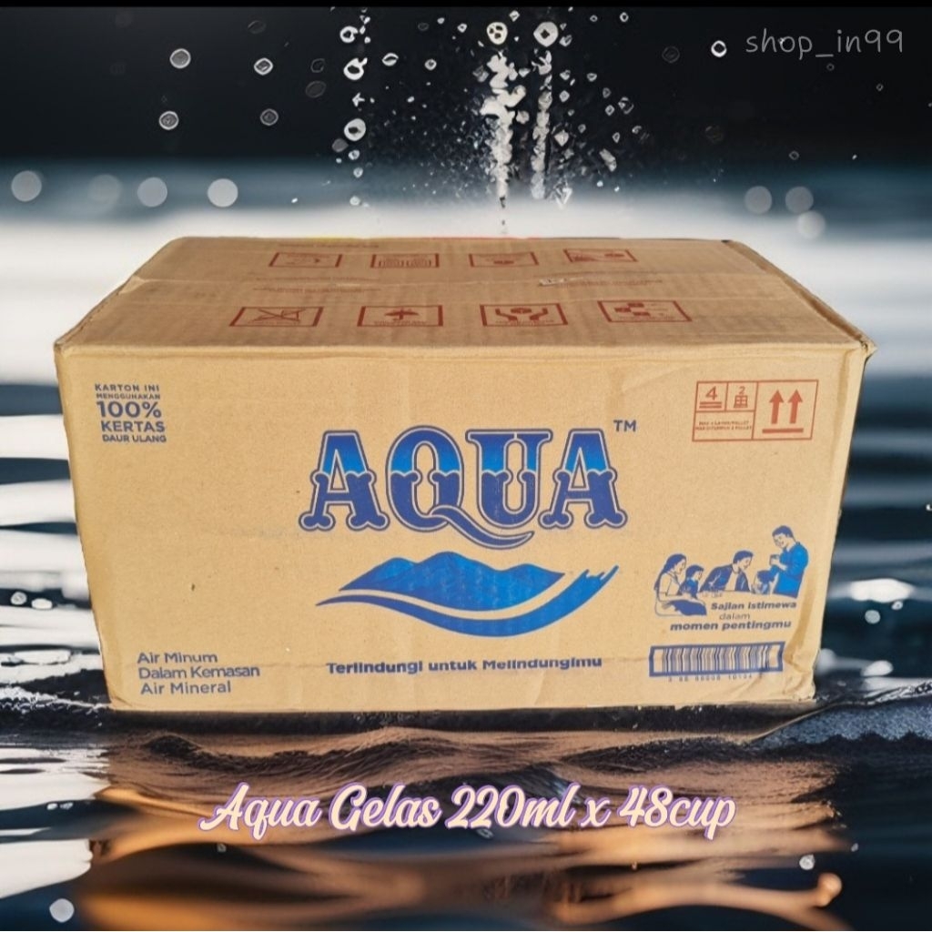

Aqua gelas 220ml x 48 cup