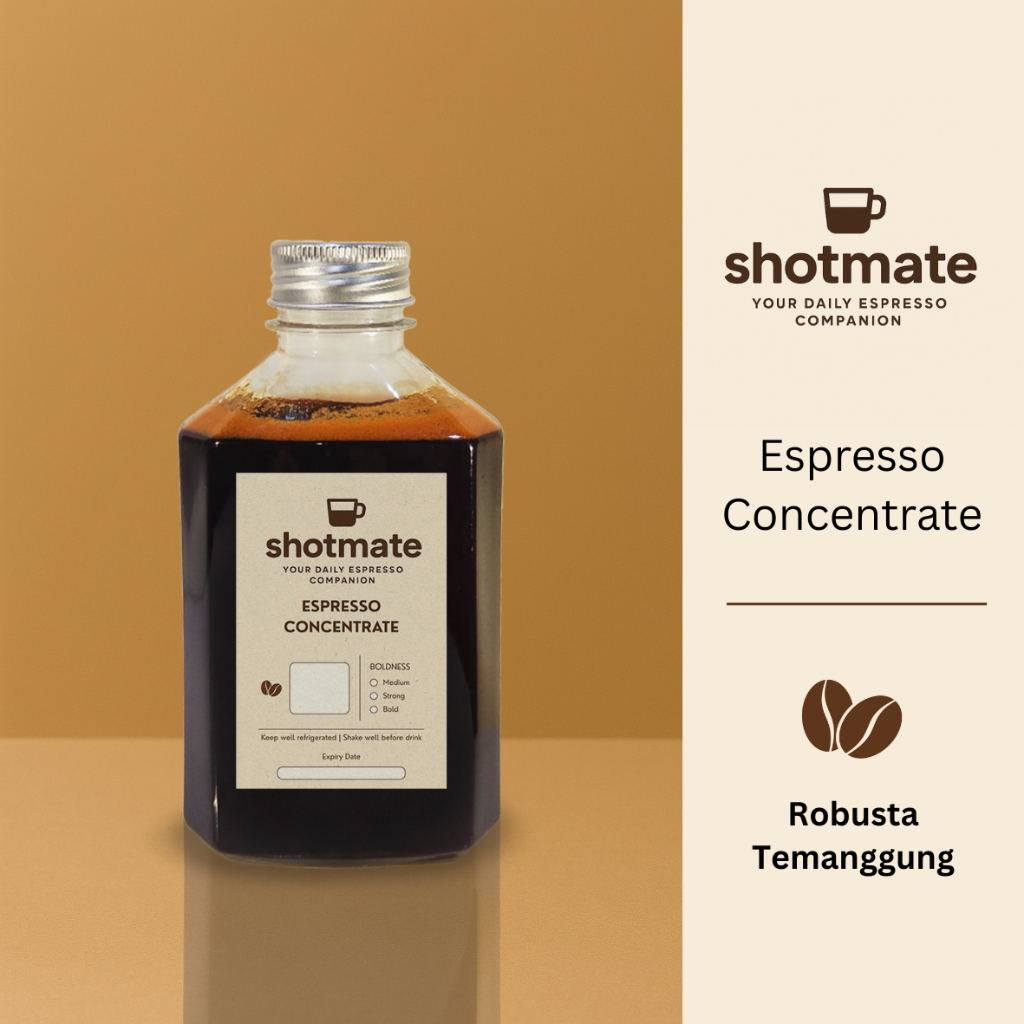

Konsentrat Kopi Espresso Botolan - Robusta Temanggung | Espresso Concentrate – Shotmate