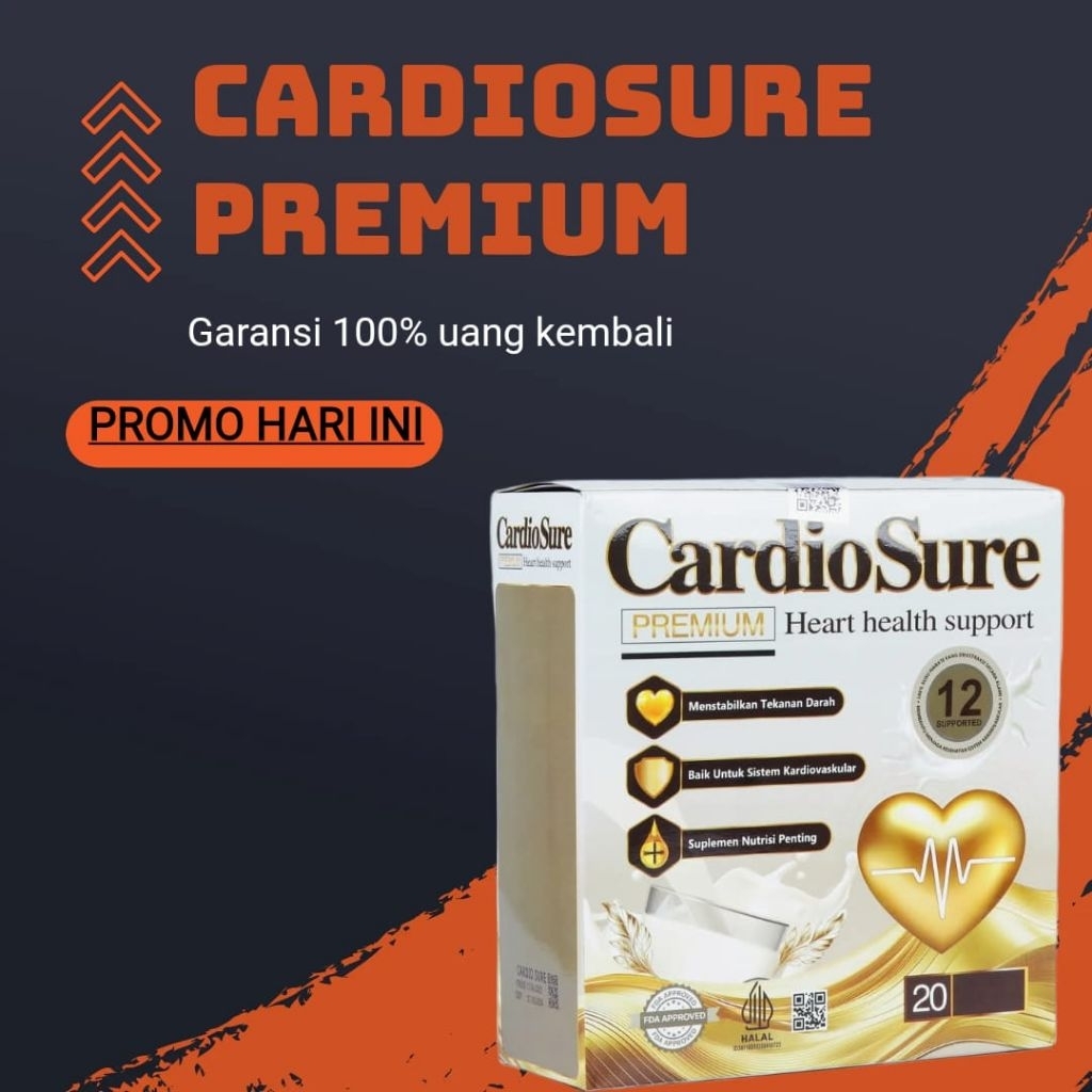 

( PROMO ) Cardiosure Susu Herbal Atasi Tekanan Darah