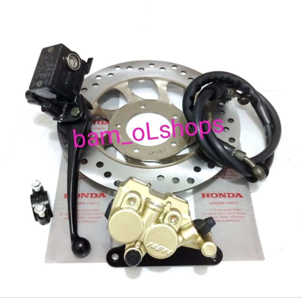 selang rem+Piringan+master rem set+kaliper depan supra x,supra fit lama,Supra