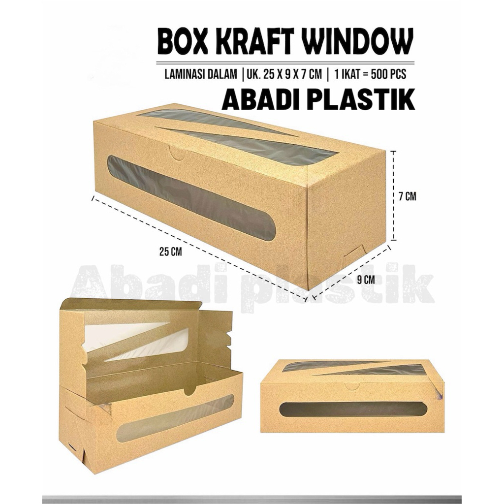 

DUS BROWNIS / DUS KRAFT WINDOW / DUS COKLAT UKR 25x9x7-10PCS
