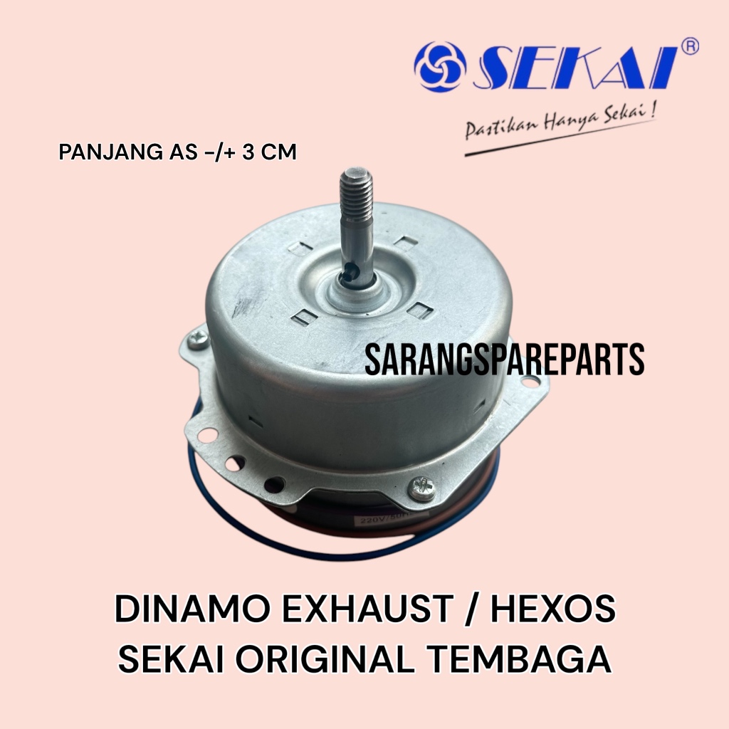 DINAMO MOTOR EXHAUST FAN SEKAI ORIGINAL / DINAMO HEXOS FAN SEKAI ORIGINAL TEMBAGA