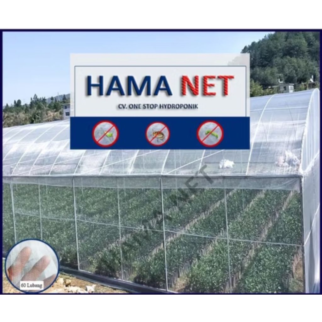 insect net putih lebar 2 meter tanpa sambungan