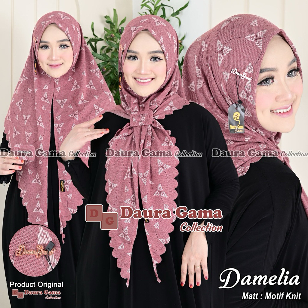 DAURAGAMA HIJAB INSTAN DAMELIA MALAY NON PED ORI DAURAGAMA