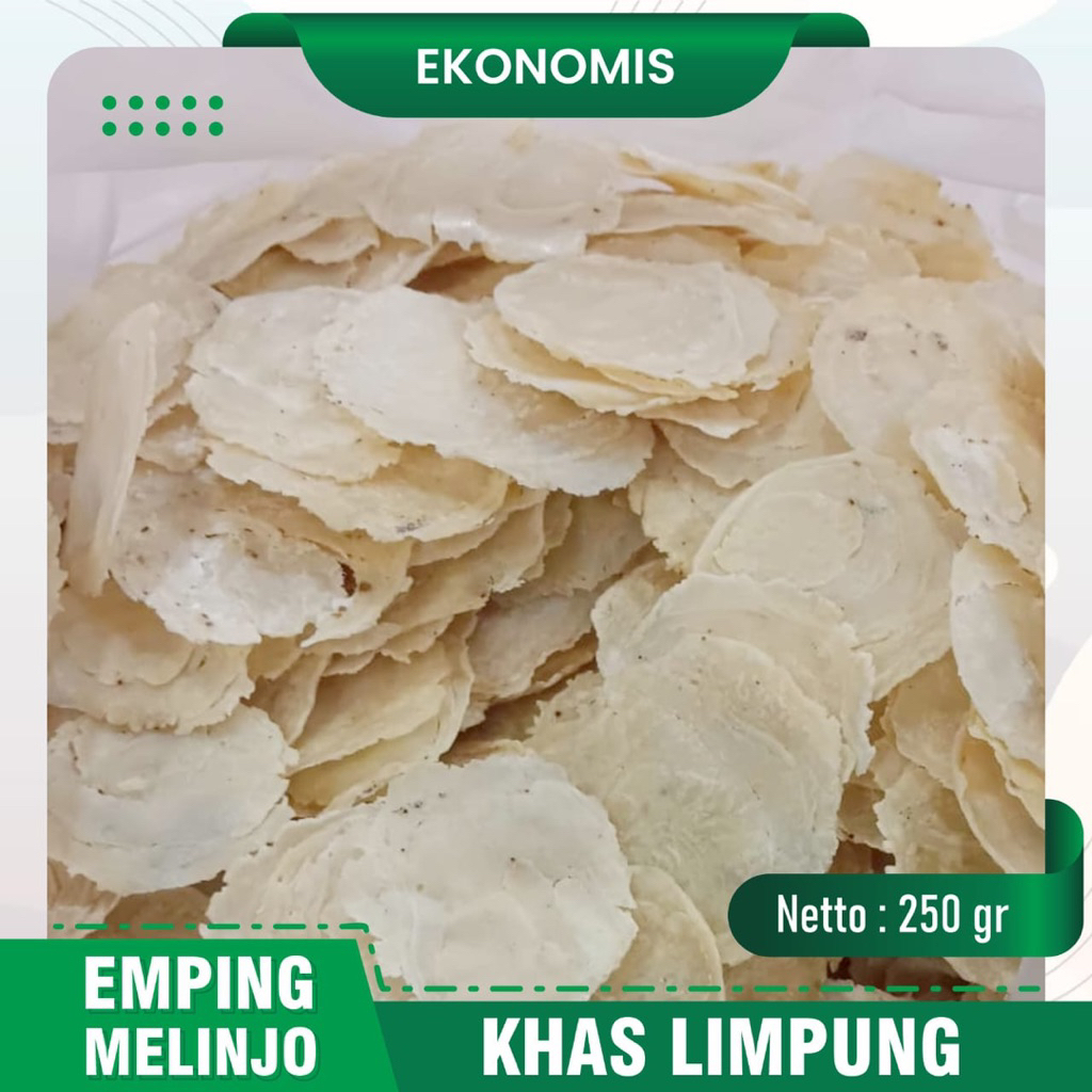 

Emping melinjo SUPER 250 gram khas Limpung Jawa tengah