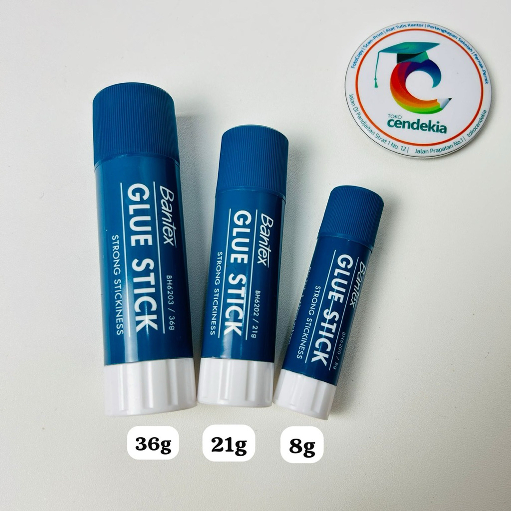 

Lem Stik Glue Stick BANTEX Tidak Beracun BH6203/6202/6200