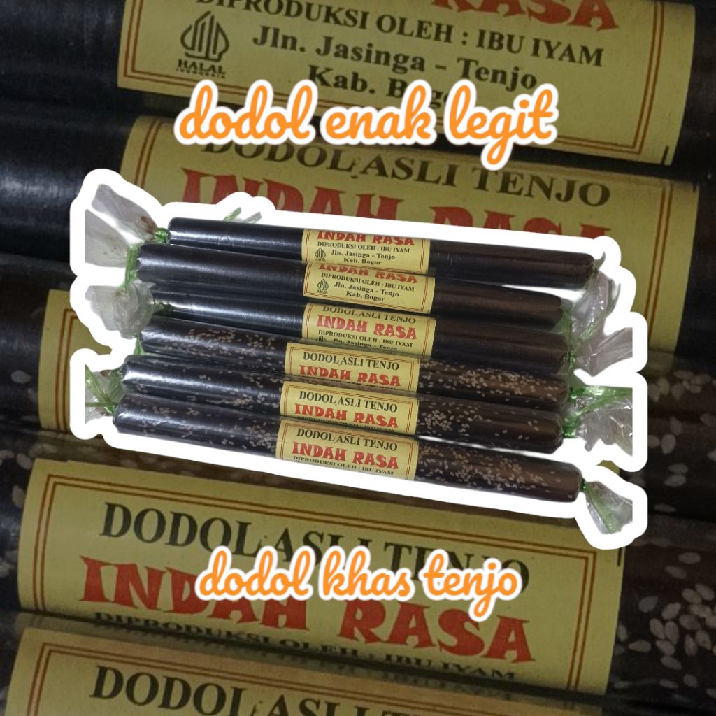 

DODOL KHAS TENJO 165GR/PCS | dodol legit enak | dodol manis tanpa pengawet dan pemanis buatan
