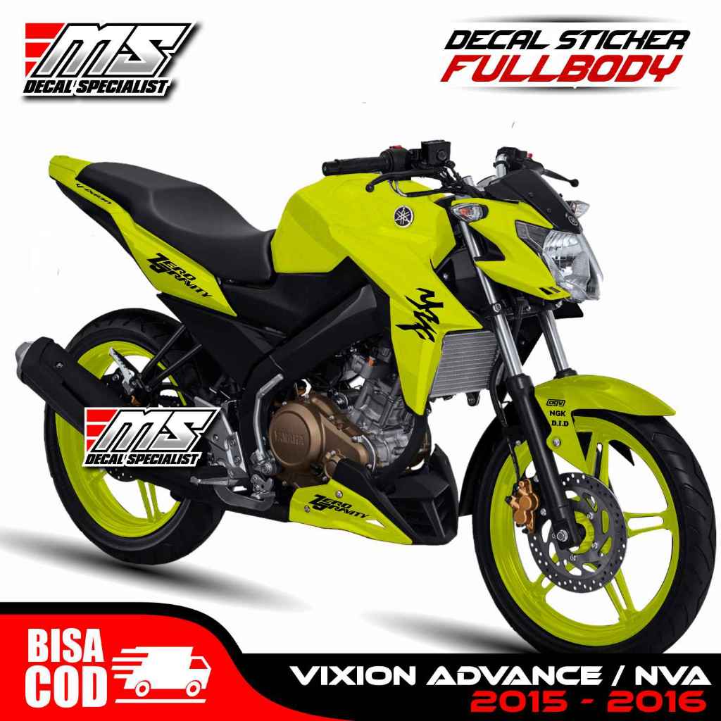 Decal stiker Yamaha Vixion Advance polosan. - stiker variasi vixion advance