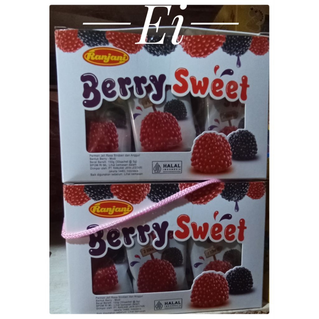 

Ranjani Sweet Berry Permen Jelly Bentuk Berry 5gr 30 pcs/box