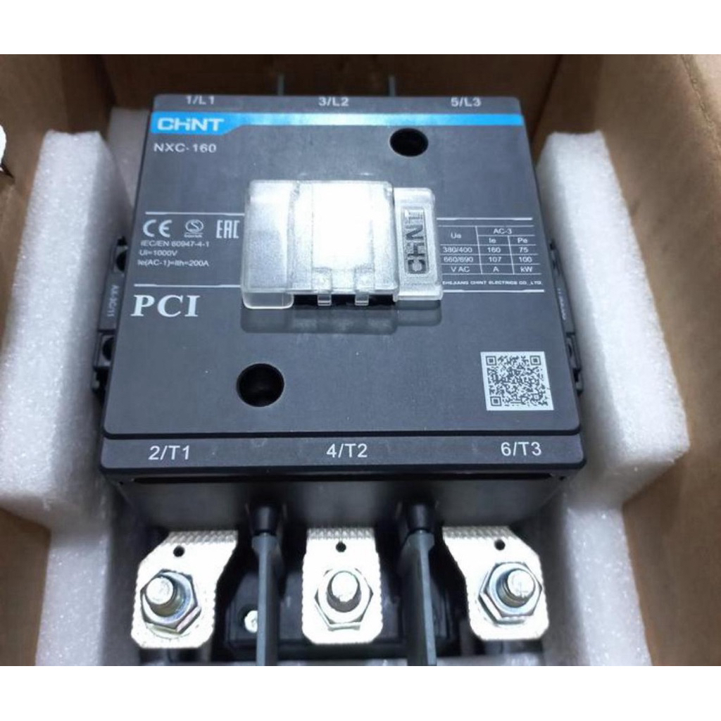 Kontaktor/Contactor Chint NXC-160 200A 220Vac Kontaktor/Contactor Chint NXC-160 200A 220Vac New Orig