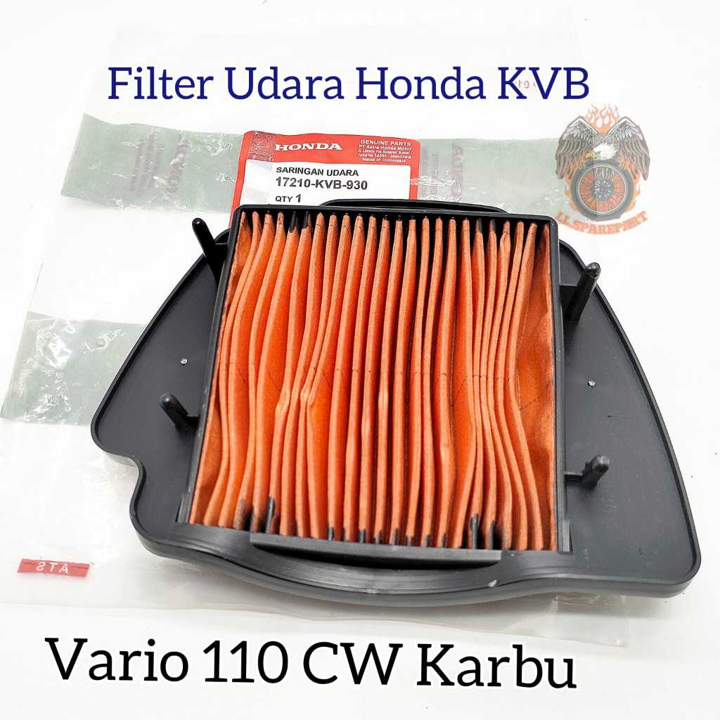 FILTER UDARA SARINGAN UDARA HONDA KVB ASLI ORIGINAL VARIO 110 KARBU VARIO 110 TECHNO FILTER SARINGAN