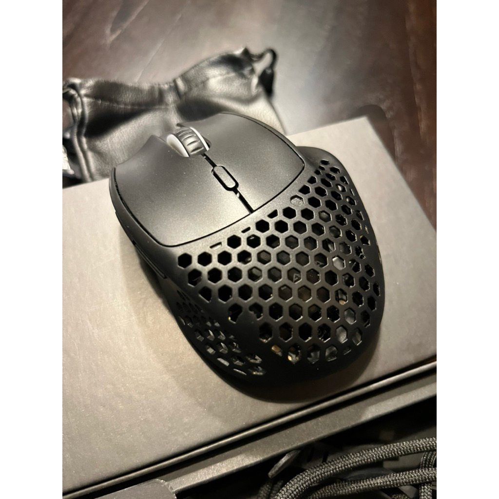 Preloved Rexus Pro Mouse Wireless Gaming Daxa Air Mini Hitam+T6
