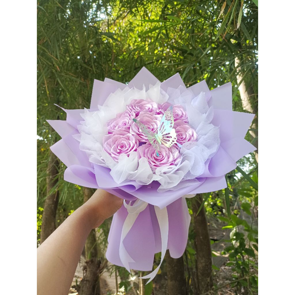 

Buke Pita Satin warna Lilac / kado spesial