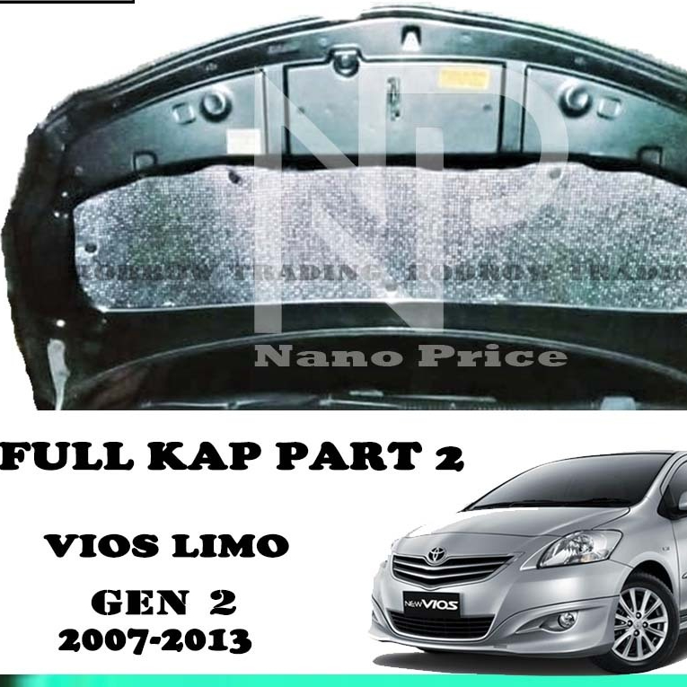 Peredam panas kap mesin mobil VIOS gen2 2007-2013