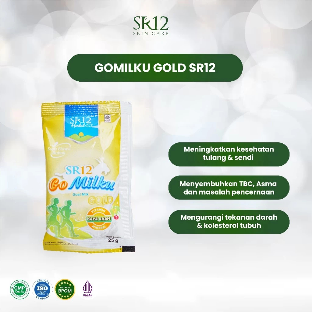 

Gomilku Gold SR12 Sachet Susu Kambing - Gomilku Etawa - Goat Milku Bubuk Tanpa Gula BPOM