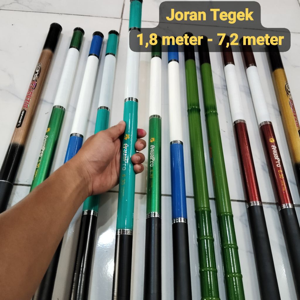 Tegek Bendera 8 meter, Joran Tegek Pancing kuat Tongkat Bendera sholawat