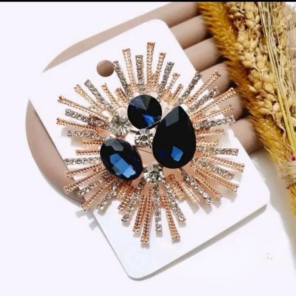 Bros Hijab, Bros Dada Enamen Permata Simple  Cantik Elegan