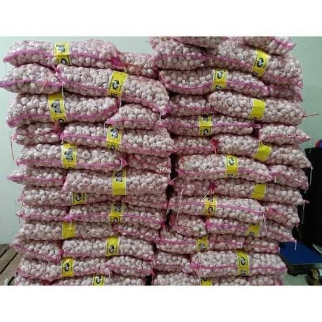 

Bawang putih jumbo monggo ready siap partai karungan