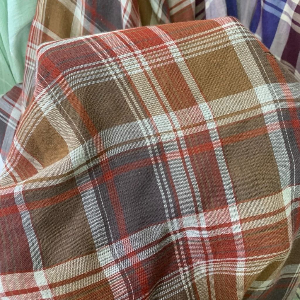 kain katun paris motif - kain katun motif - kain paris katun kotak - kain kotak paris katun [BC23N]