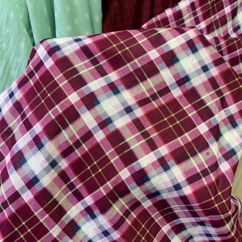 kain katun paris motif - kain katun paris flanel - kain katun kotak paris premium