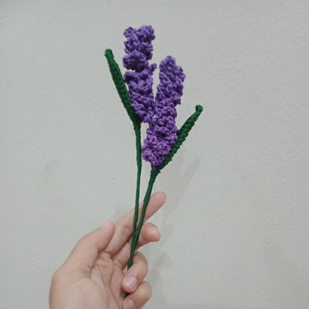 Lavender rajut / Buket lavender / Buket single / Buket Rajut / Buket bunga / buket bunga rajut