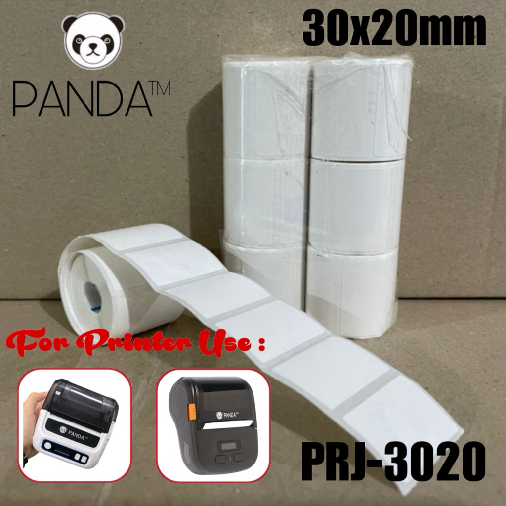 Label Thermal Sticker Minuman 30x20 barcode 1 line isi 300pcs ( 1 pack isi 6 Roll ) untuk Printer PA