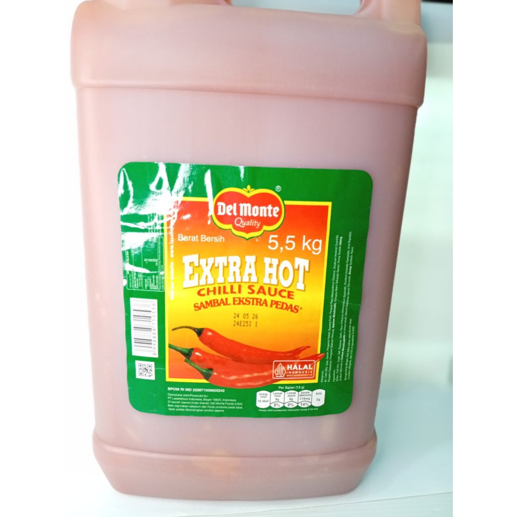 

Saus Sambal Extra Pedas Chilli Sauce Del Monte Quality 5,5 Kg