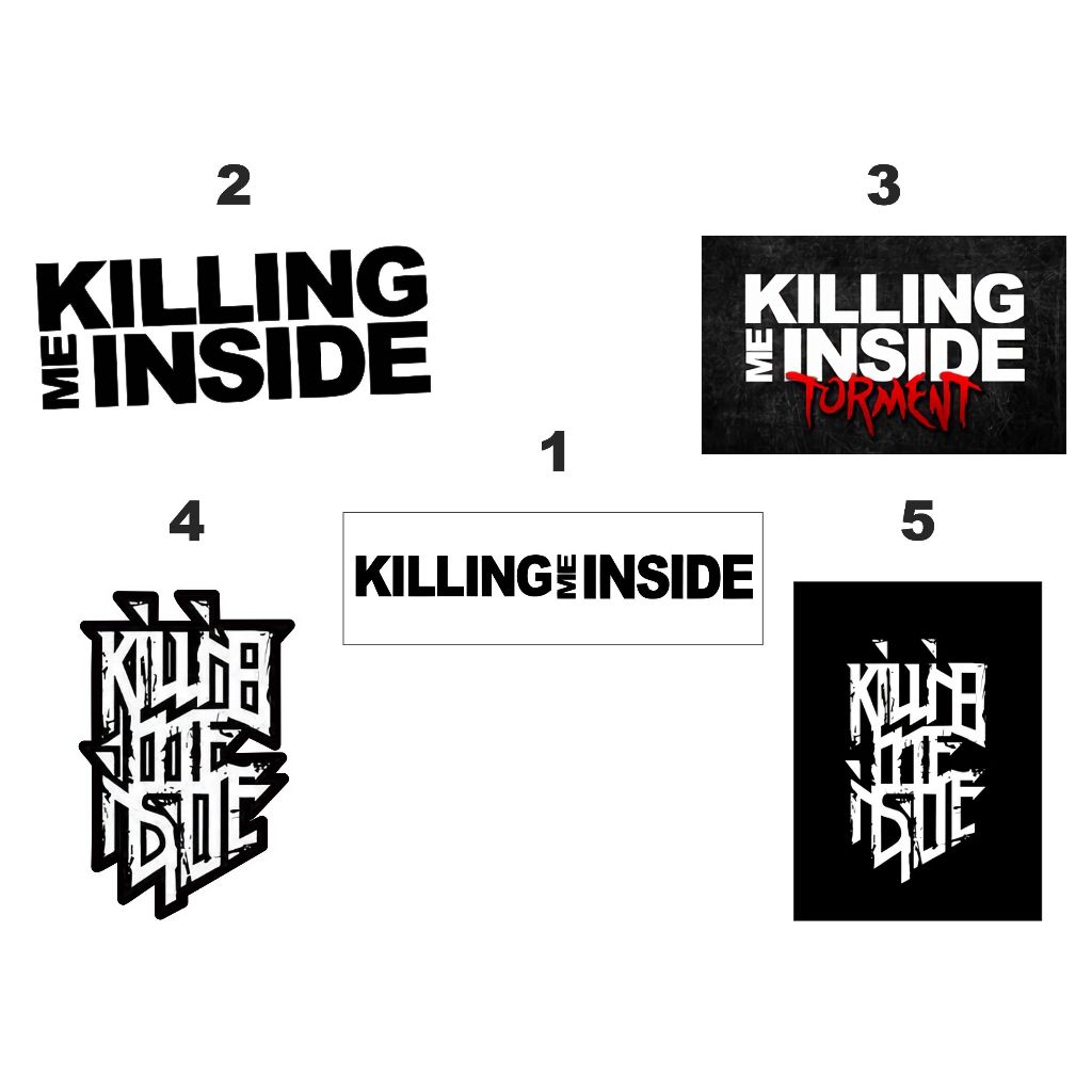 

Indie Sticker Pack Laminasy Glossy - Stiker Band Killing Me Inside Aesthetic Vynil