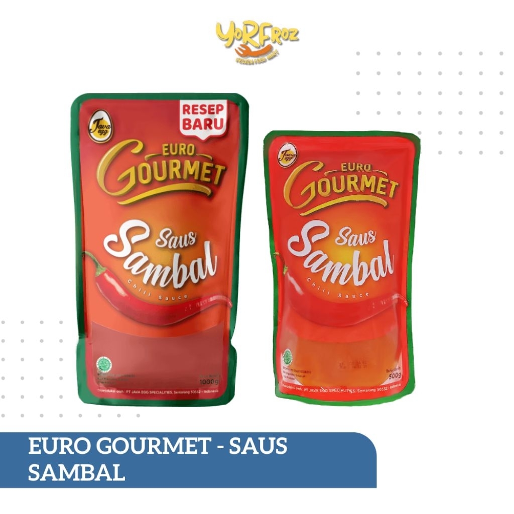 

Euro Gourmet Saus Sambal 500ml / 1kg – Sambal Premium Pedas Gurih | Cocok untuk Makan & Cocolan