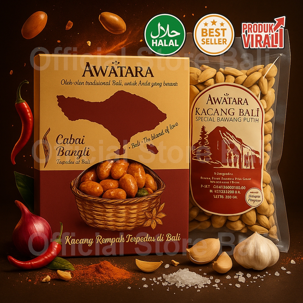 

Kacang Awatara – Rempah Pedas & Special Bawang Putih | Oleh-oleh Khas Bali | Tara Bali