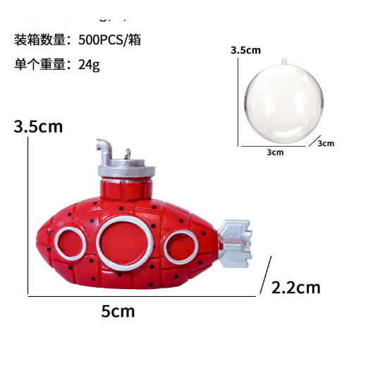 Hiasan Aquarium Kapal Selam / Dekorasi Aquarium Kapal Selam / Miniatur Kapal Selam